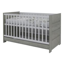 Todi Cube 2 átalakítható babaágy 70x140-es hamuszürke tölgy/fényes fehér