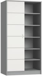 Faktum Alda selyemszürke 2 osztású szekrény világos szürke 1212-2111