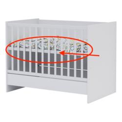 Todi White bunny fekvőrács kiságyhoz