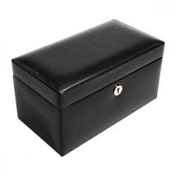 Stackers Windsor 3 darabos fekete bőr óratartó 71218