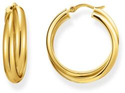 Thomas Sabo Összefonódó nagy karika aranyozott ezüst fülbevaló