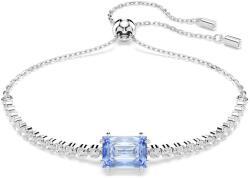 Swarovski Mátrix állítható karkötő áttetsző és kék kristállyal