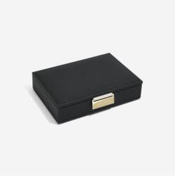 Stackers Fekete mini fedeles ékszerdoboz 75466