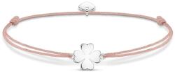 Thomas Sabo Drapp textil karkötő ezüst lóherével
