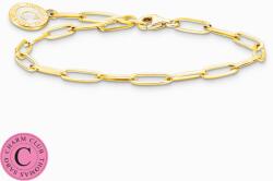 Thomas Sabo Charmista Coin aranyozott ezüst hosszúkás szemű karkötő