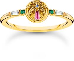 Thomas Sabo Aranyozott ezüst gyűrű pálmafával