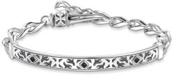 Thomas Sabo Ezüst karkötő vésett mintával és kövekkel
