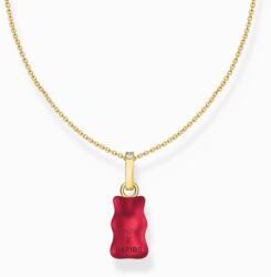 Thomas Sabo Aranyozott ezüst nyaklánc piros Haribo gumi macival - divatekszerbolt - 47 600 Ft