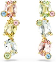 Swarovski Gema csepp alakú fülbevaló színes kristályokkal