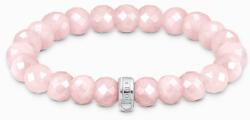 Thomas Sabo Rózsakvarc gumis karkötő charmtartóval