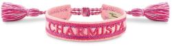 Thomas Sabo Charmista rózsaszín és lila textil karkötő