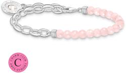 Thomas Sabo Charmista Coin rózsakvarc ezüst karkötő