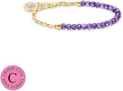 Thomas Sabo Charmista coin aranyozott ezüst karkötő ametiszttel