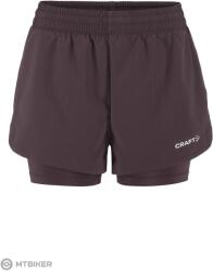 Craft ADV Essence 2-in-1 II női rövidnadrág, lila (XS)