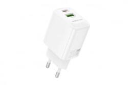 BOROFONE BN27 Fuene hálózati gyorstöltő (USB-Type-C) QC3.0 + PD 20W fehér (PM037644)