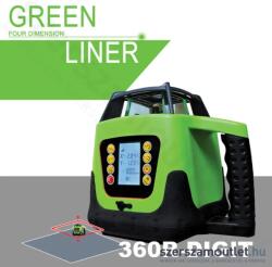 geo-FENNEL GREEN LINER 360R-DIGIT Rotációs lézer PIROS, kofferben tartozékokkal (360R-DIGIT)
