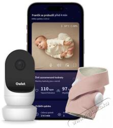 Owlet Dream Sock okos zokni 0-18 hónapig + Cam 2 kamera - Rózsaszín