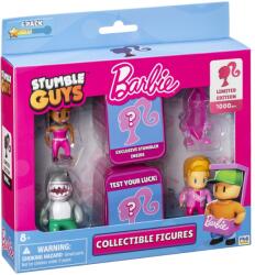BANDAI P. M. I. Stumble Guys X Barbie 6 Darabos Meglepetés Figura Csomag B Verzió