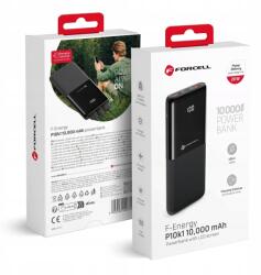 Powerbank Forcell F-Energy P10k1 Pd QC3.0 3A 20W 10000 mAh fekete (P10k1)