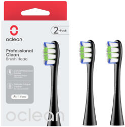 Oclean Professional Clean Fogkefe Fej (2 db) Fekete