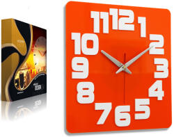 ModernClock Falióra Logikai Stílus És Design Újdonság Színek (zegar logic_white&black)