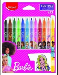 Maped MAPED: Barbie filctoll készlet, kimosható - 12 db-os