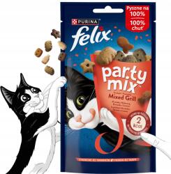 Purina Felix Party Mix Mixed Grill marhahús csirke lazac jutalomfalat macskáknak 60g (7613034119889)