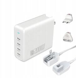 4smarts Hálózati töltő 200W GaN FlexPro 4xUSB-C fehér/white 544200 (4252011906376)