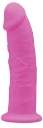 SilexD Dildo Fluorescent, Thermo Reactive, Silicon cu Memorie, Dubla Densitate, Roz, 15.4 cm Dildo