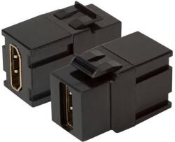 EFB Keystone Einbauadapter HDMI A - A, schwarz (EB520V2) (EB520V2) (EB520V2)