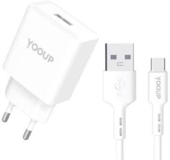 YOOUP 12W NC76-A + NB36-5G-1M hálózati töltő + adatkábel (NC76-A + NB36-5G-1M)