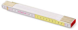  Metru pliant 2 m Profi, cu arc, alb-galben (2BCK04)