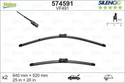 Valeo Set lamela stergator Valeo Silencio FlatBlade OE 640/520 mm (11-180-582)