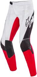 Alpinestars Techstar Limited Edition Deep motokrossz nadrág fekete-fehér-fluo piros- narancssárga