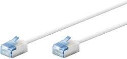 Goobay Ultraflexibles U/UTP Cat 6a RJ45 Slim Patch kábel 1m - Fehér (74286) (74286)