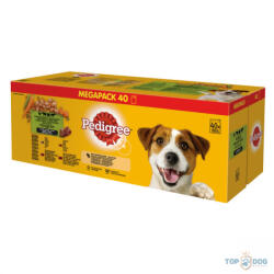 PEDIGREE Vegyes Alutasakos csirke-pulyka-bárány-marha 40x100gr MEGAPACK