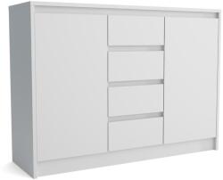 Meblohand Aston 2d4s komód fehér - sprintbutor