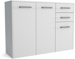 Meblohand Scala 3d2s komód fehér - sprintbutor
