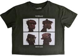 Gorillaz Demon Days Green XL Дамски Риза (GORCT03LGR04)
