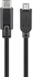 Goobay Cablu USB-C 3.1 - USB2.0 micro USB, 1m, negru, Goobay (CABLE-USBC/USB2.0M-1.0)