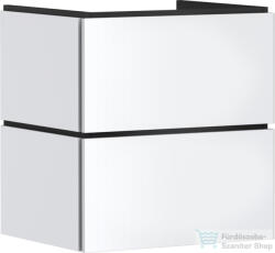 Hansgrohe XILESA E 58x47 cm-es 2 fiókos fali szekrény push-open fiókokkal, matt fehér 54293700 (54293700)