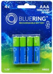 BLUERING Elem tölthető akku AAA mikro HR03 1200mah 4 db/csomag, Bluering® - nyomtassingyen
