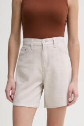 Levi's farmer rövidnadrág HIGH BAGGY SHORT női, bézs, sima, magas derekú, A9311 - bézs 25