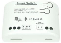  SmartWise 5V-32V egy áramkörös, Wi-Fi+Bluetooth NO/NC okosrelé (SMW-REL-532V-1BTBOX) - smart-otthon