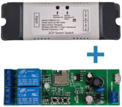  SmartWise 85V-250V AC két áramkörös, Wi-Fi+Bluetooth NO/NC okosrelé (SMW-REL-85250VNONC-2BTBOX) - smart-otthon
