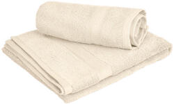  1x prosop de baie CLARYSSE ELEGANCE 70x140 cm + 1x prosop de maini CLARYSSE 60x110 cm 100% bumbac, crem Prosop