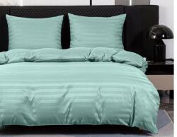  JASMINE mikroszálas szállodai ágyneműhuzat, mentol - 2 cm-es csíkos, szállodai zsebes Ágyneműhuzat mérete: 70 x 90 cm | 140 x 220 cm