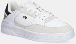 Tommy Hilfiger bőr sportcipő ESSENT BASKET SNEAKER METALLIC fehér, FW0FW08615 - fehér Női 42