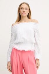 GUESS felső selyemkeverékből AUDREY fehér, mintás, W5GH0S WE550 - fehér S