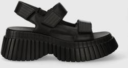 Camper bőr szandál BCN fekete, női, platformos, K201511.005 - fekete Női 40